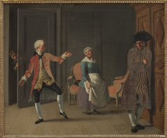 From Ludvig Holberg's "Jean de France", Act 1, Scene 6 by Christoffer Wilhelm Eckersberg