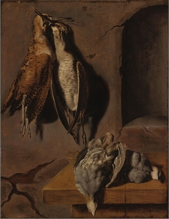 Fruits of the Hunt (poultry) by Carel Fabritius