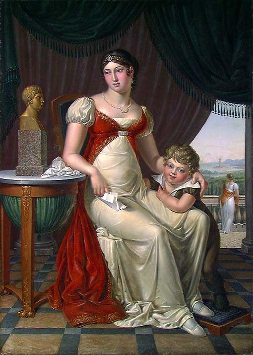 Genuesian Lady with her Son