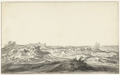 Gezicht uit de duinen op het Huis te Kleef bij Haarlem by Aelbert Cuyp