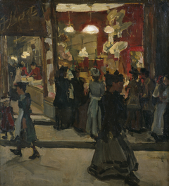 Hattery Mars on the Nieuwendijk in Amsterdam by Isaac Israels