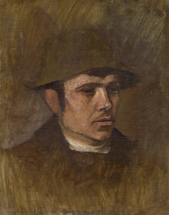 Head of a Worker in a Hat by László Mednyánszky