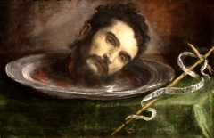 Head of Saint John the Baptist by unknown Spanish artist