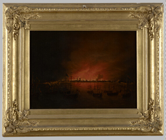 Het bombardement van Dieppe by Ludolf Backhuysen II