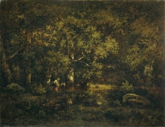 Het bos van Fontainebleau by Narcisse Virgile Diaz de la Peña