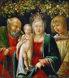 Holy Family with an Angel by Albrecht Altdorfer
