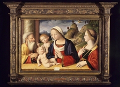 Holy Family with Saints John the Baptist and Catherine of Alexandria by Marco Palmezzano