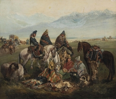 Huasos from Maule Region by Johann Moritz Rugendas