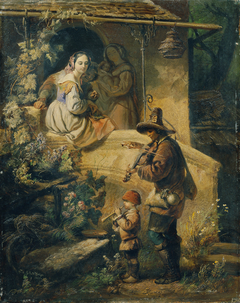 Idylle (Italienische Bettelmusikanten) by Peter Johann Nepomuk Geiger