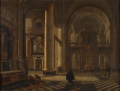 Interior of a Catholic Church by Gerard Houckgeest