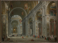 Interior of Saint Peter's, Rome by Giovanni Paolo Panini