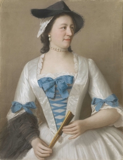 Jeanne-Elisabeth Sellon (1705-1749), Lady Tyrell, echtgenote van Sir Charles Tyrell, 7de Baronet van Thornton (Buckinghamshire) by Jean-Etienne Liotard