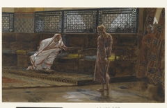 ''Jesus Before Pilate, First Interview (Jésus devant Pilate. Premier entretien).'' by James Tissot