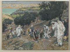 Jesus Heals the Blind and Lame on the Mountain by James Tissot