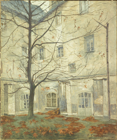 La Cour Lacordaire, au couvent des Carmes, rue de Vaugirard by Georges Émile Carette