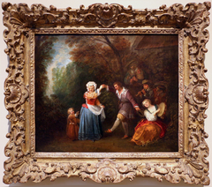 la danza di contadini by Jean-Antoine Watteau