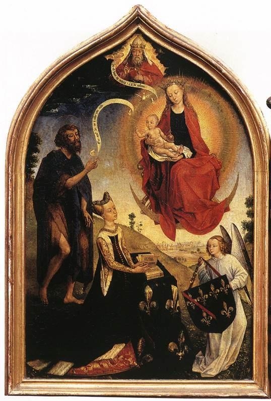 La Vierge et l'Enfant Jésus apparaissant à Jeanne de France