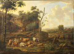 Landscape with figures and animals (857.5.2) by Balthasar Paul Ommeganck