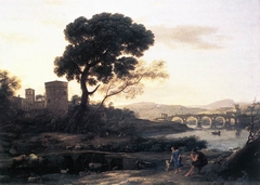 Landscape with Shepherds - The Pont Molle