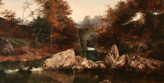 Landscape with Stream and Bridge