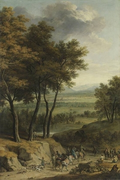 Landschaft mit Ansicht von München by Franz Joachim Beich