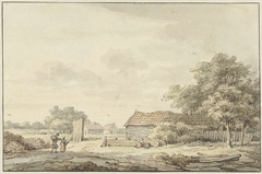 Landschap met boerderijen by Cornelis Buys