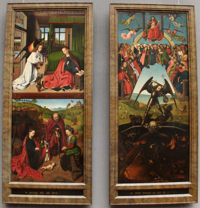 Last Judgement Annunciation And Nativity Of Christ By Petrus Christus Petrus Christus