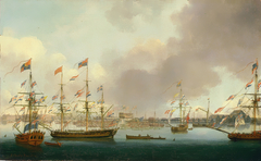 Launch of the 'Alexander' at Deptford in 1778 by John Cleveley the Younger