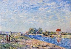 Le Canal du Loing by Alfred Sisley