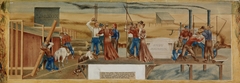 Life in Grand Rapids and the Upper Mississippi (mural study, Grand Rapids, Minnesota Post Office) by James Watrous