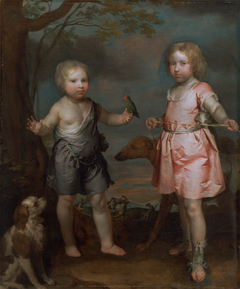 Lord John Hay and Charles, Master of Yester (later third Marquis of Tweeddale) by Gerard Soest