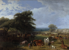 Lord Rivers's Stud Farm, Stratfield Saye by Jacques-Laurent Agasse