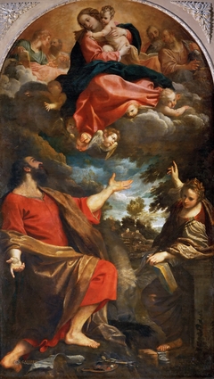 Madonna Appearing to St. Luke and St. Catherine