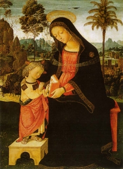 Madonna with Writing Child