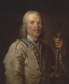 Man holding a staff by Thomas Barker