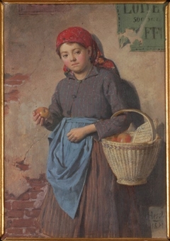 Marchande de pommes by Gustav August Hessl