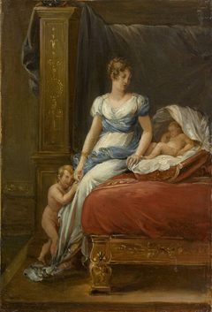 Marie-Annunciade-Caroline Bonaparte, reine de Naples et ses enfants