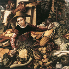 Market Woman at the Vegetable Stall