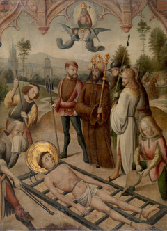 Martyrdom of Saint Lawrence by Master of the Cologne legend of St Ursula