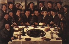 Meal of Amsterdam militia guardsmen by Cornelis Anthonisz