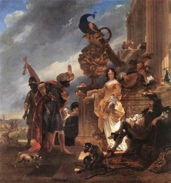 Merchant Receiving a Moor in the Harbour by Nicolaes Pieterszoon Berchem
