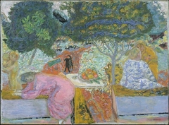 Morning in the Garden at Vernonnet by Pierre Bonnard