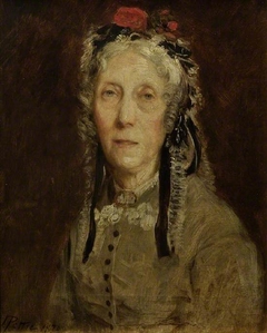 Mrs Bossom, the artist's mother by John Pettie