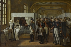 Napoleon I visiting the infirmary at Les Invalides, February 11, 1808 by Alexandre Veron-Bellecourt