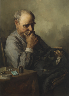 Old Man Mending by Paul E Harney
