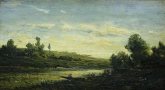 On the River Oise by Charles-François Daubigny