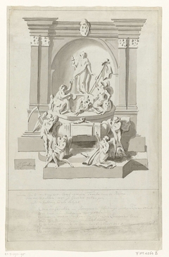 Ontwerp voor een grafmonument voor Joan Derk van der Capellen tot den Pol, 1784 by Bartholomeus Ziesenis