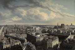 Paris vom Thurme St. Jacques aus aufgenommen; Ansicht gegen Süd-Ost by Hubert Sattler