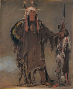 Peh-tó-pe-kiss, Eagle's Ribs, a Piegan Chief by George Catlin