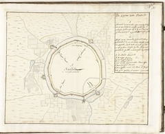 Plattegrond van Hasselt, ca. 1701-1715 by Samuel Du Ry de Champdoré